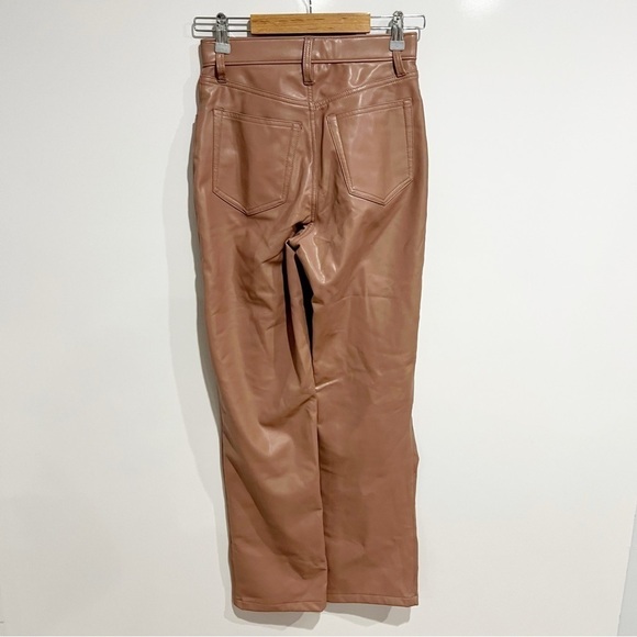 Abercrombie & Fitch Vegan Leather 90s Straight Pant - Picture 5 of 12